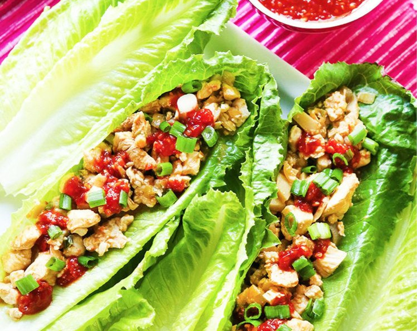 Skinny Chicken Lettuce Wraps