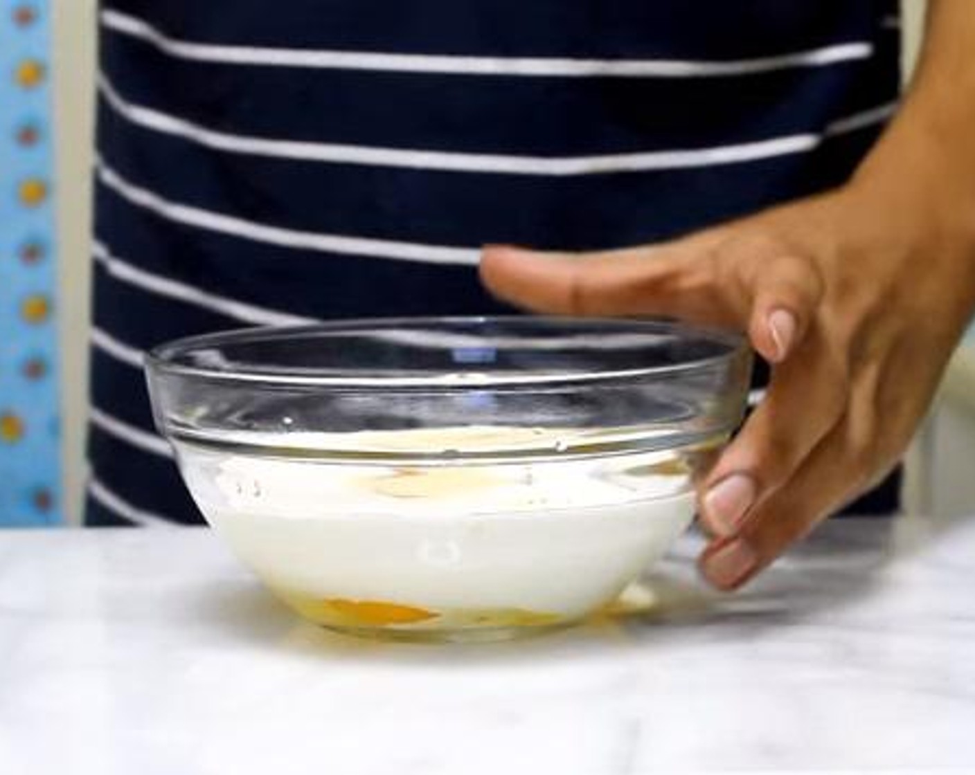 step 2 In a large bowl, whisk Farmhouse Eggs® Large Brown Eggs (5), Heavy Cream (2/3 cup), Onion Powder (1/2 Tbsp), Salt (to taste), and Ground Black Pepper (to taste) until well mix.