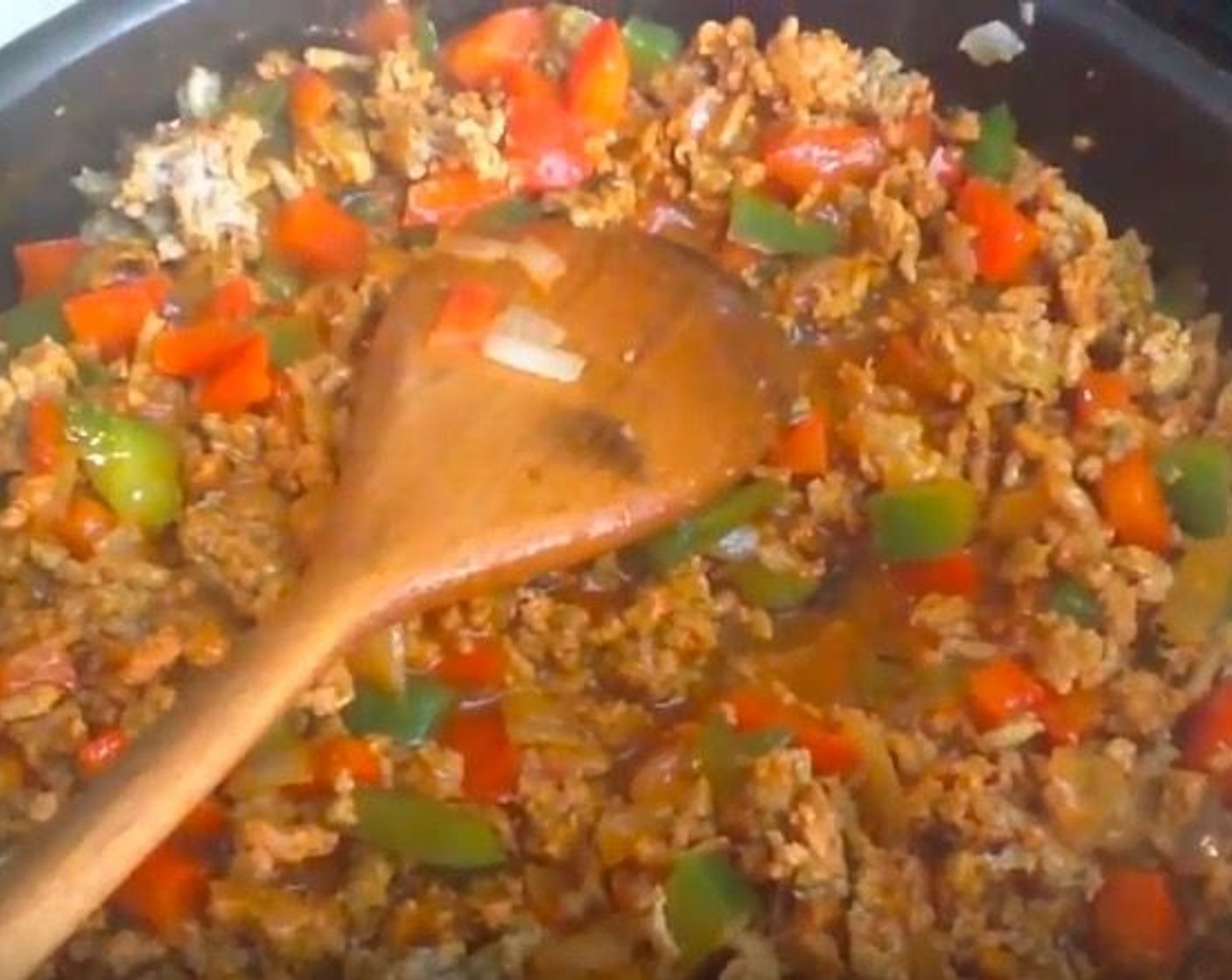 step 3 Add Water (3/4 cup), Taco Seasoning (1 pckg), and Corn Starch (1 Tbsp). Mix well. Cover and cook over medium-low heat for 20 minutes.
