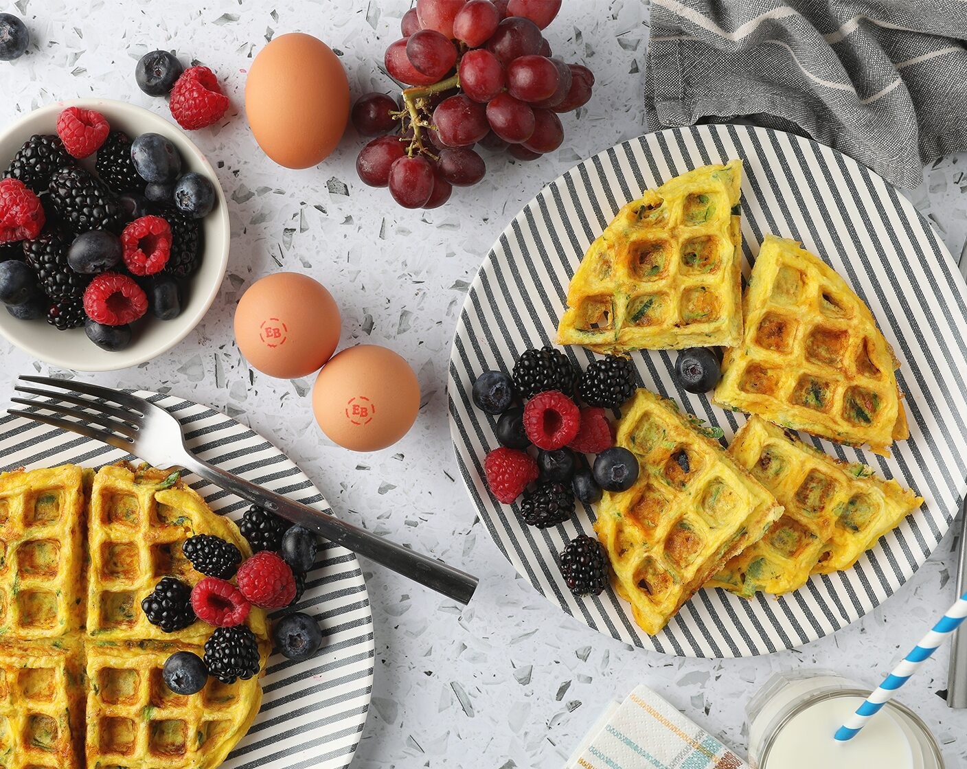 Veggie Chaffles (Cheese Waffles)