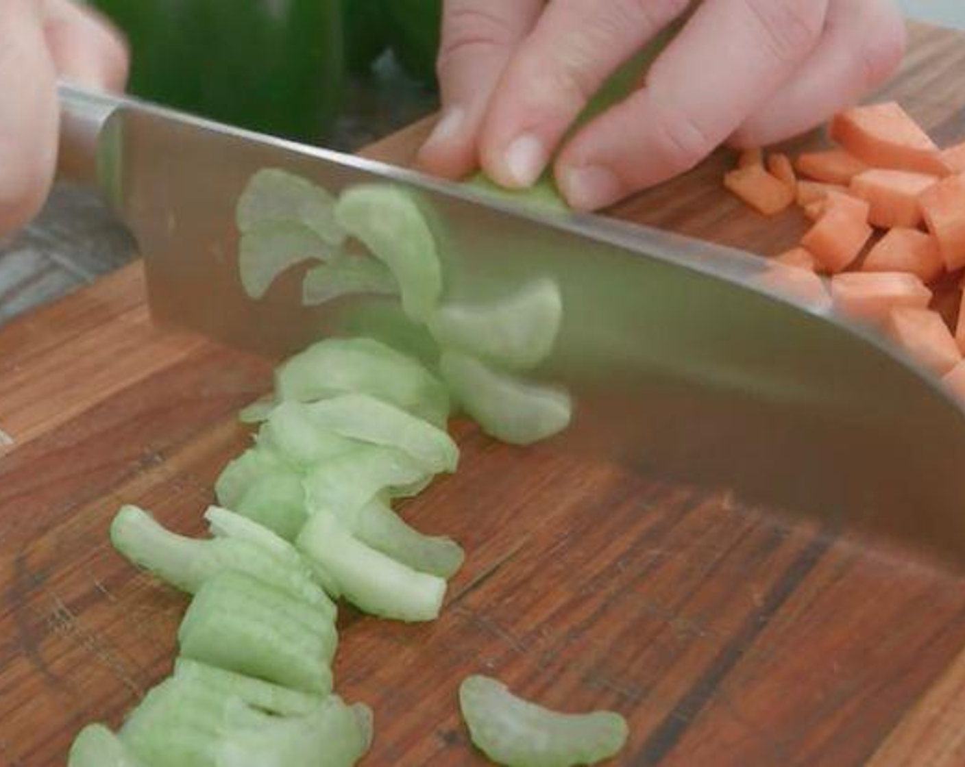 step 6 Chop the Celery (1 stalk).