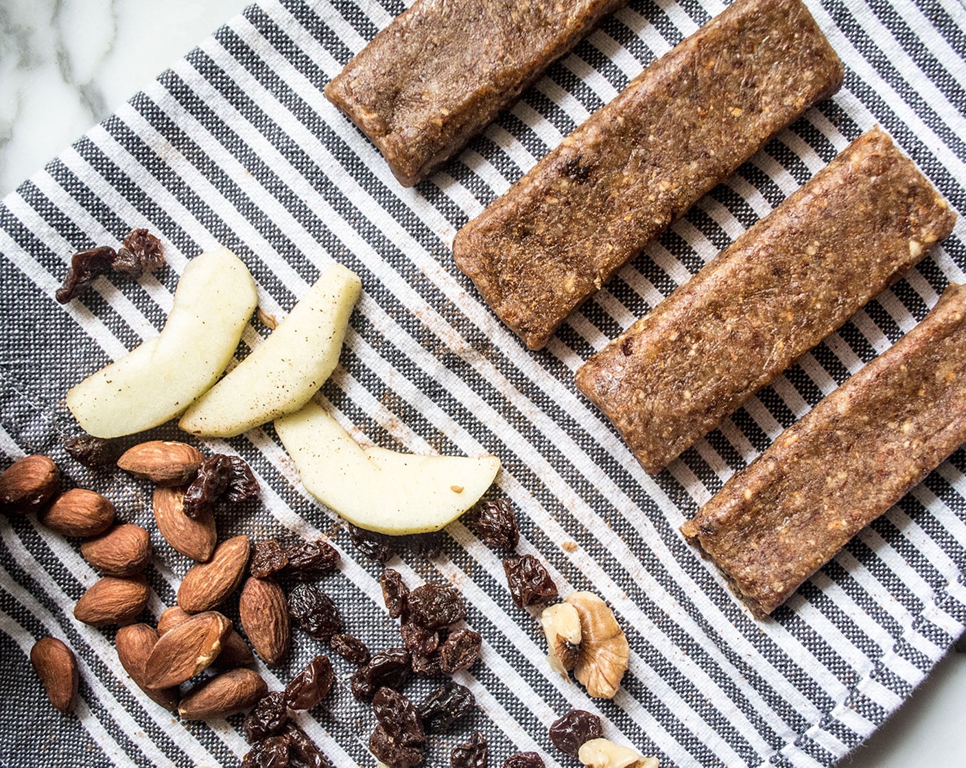 step 6 Remove from the refrigerator and cut into 10 bars, wrap individually in plastic wrap so they’re ready to take on the go! Enjoy!