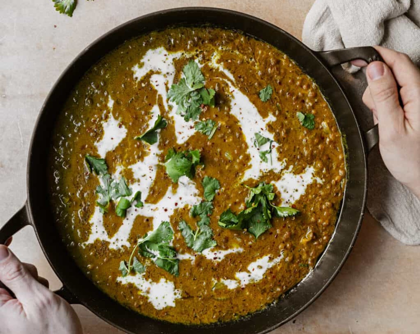 Vegan One-Pot Green Lentil Curry