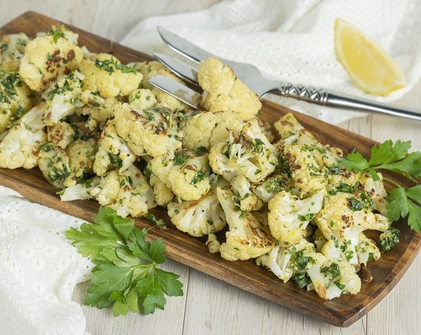 Roasted Gremolata Cauliflower