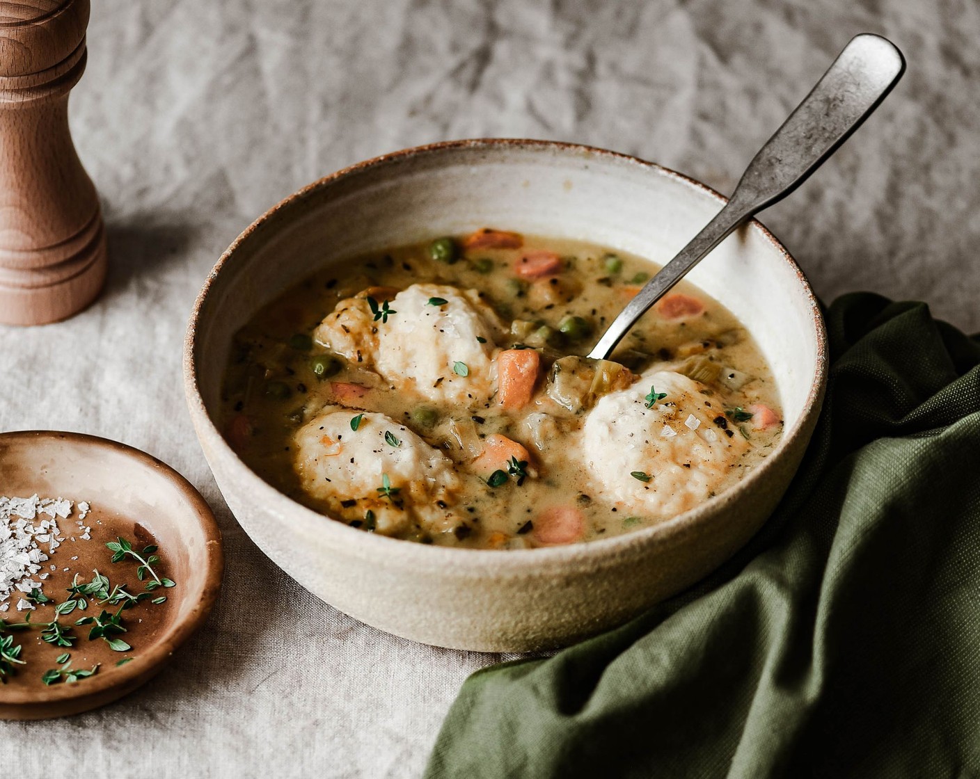 Creamy Vegetable Dumpling Soup