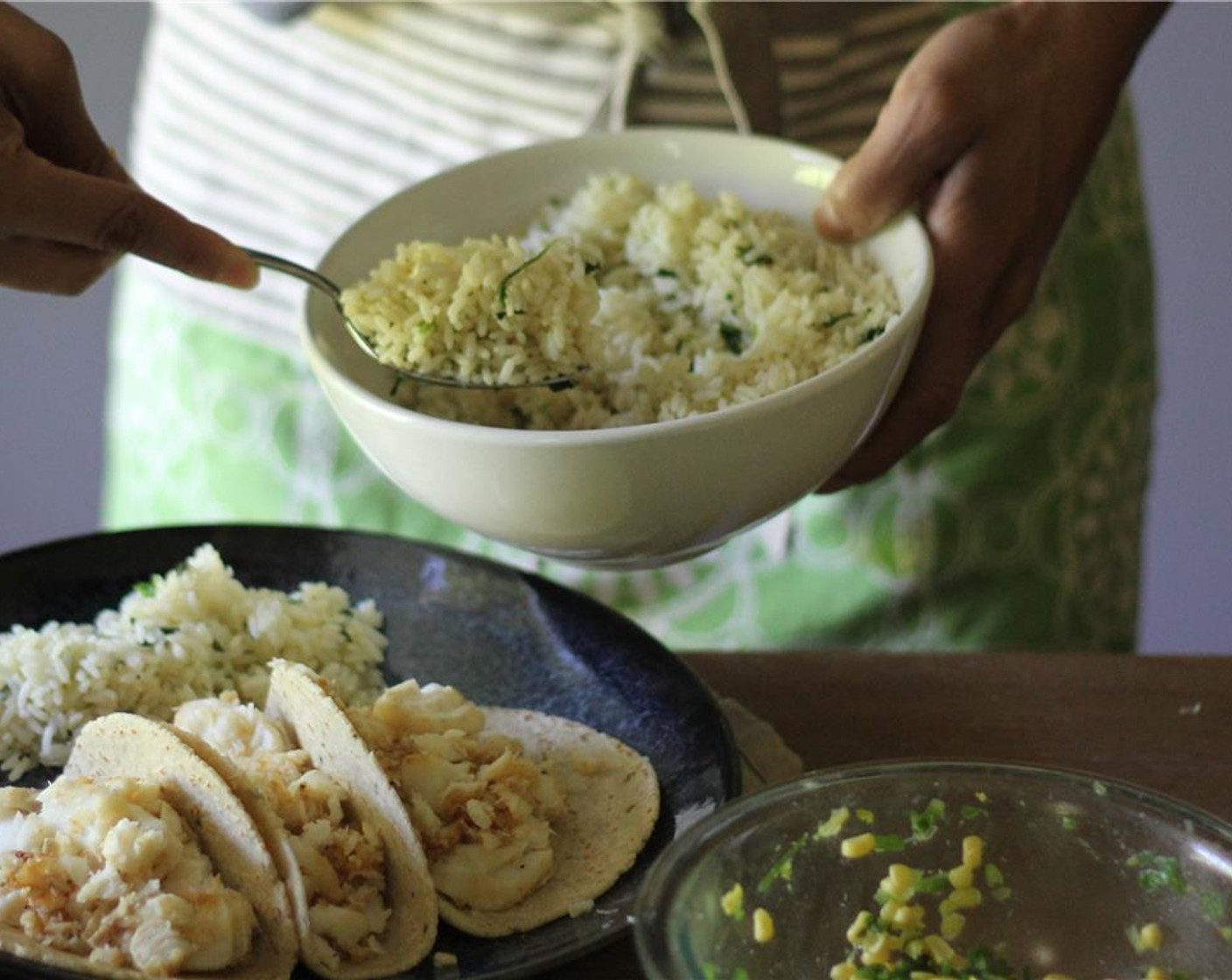 step 6 Stir in remaining lime zest, juice, and cilantro into the cooked rice before serving. Add salt and pepper to taste if desired.