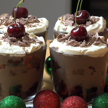 Cheater's Chocolate Cherry Trifles Recipe | SideChef