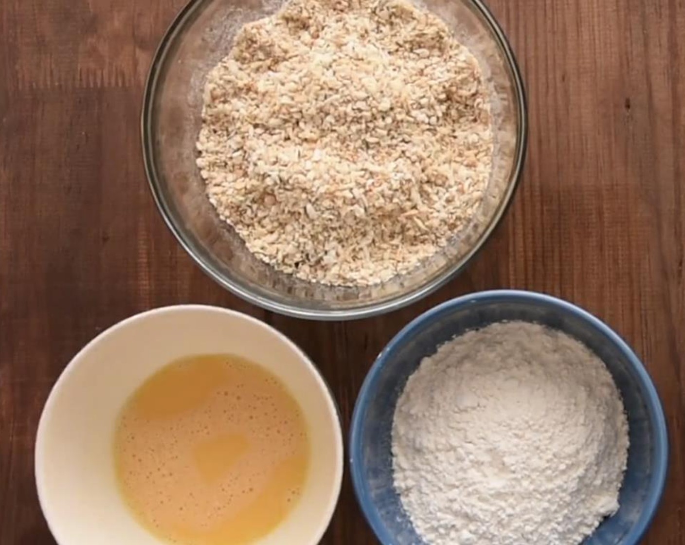 step 3 Crack and whisk Eggs (2) in another bowl. Pour All-Purpose Flour (1 cup) in another bowl.