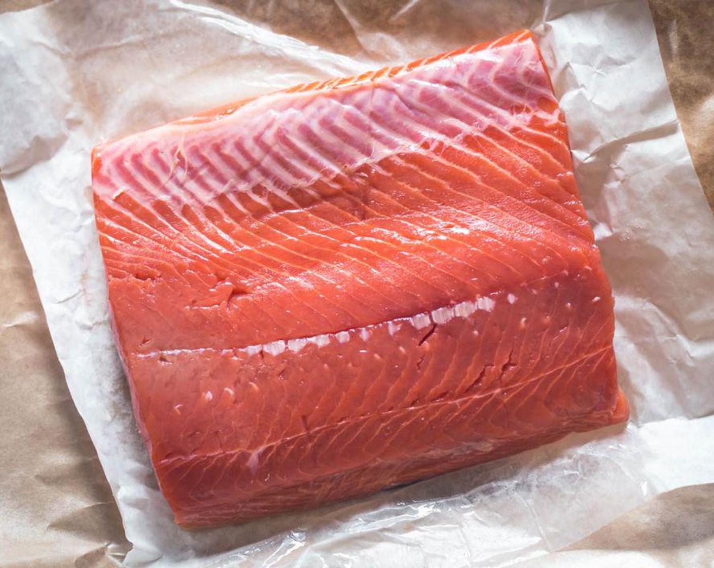 step 2 Place Salmon (1.5 lb) on a baking sheet lined with parchment paper or aluminum foil.
