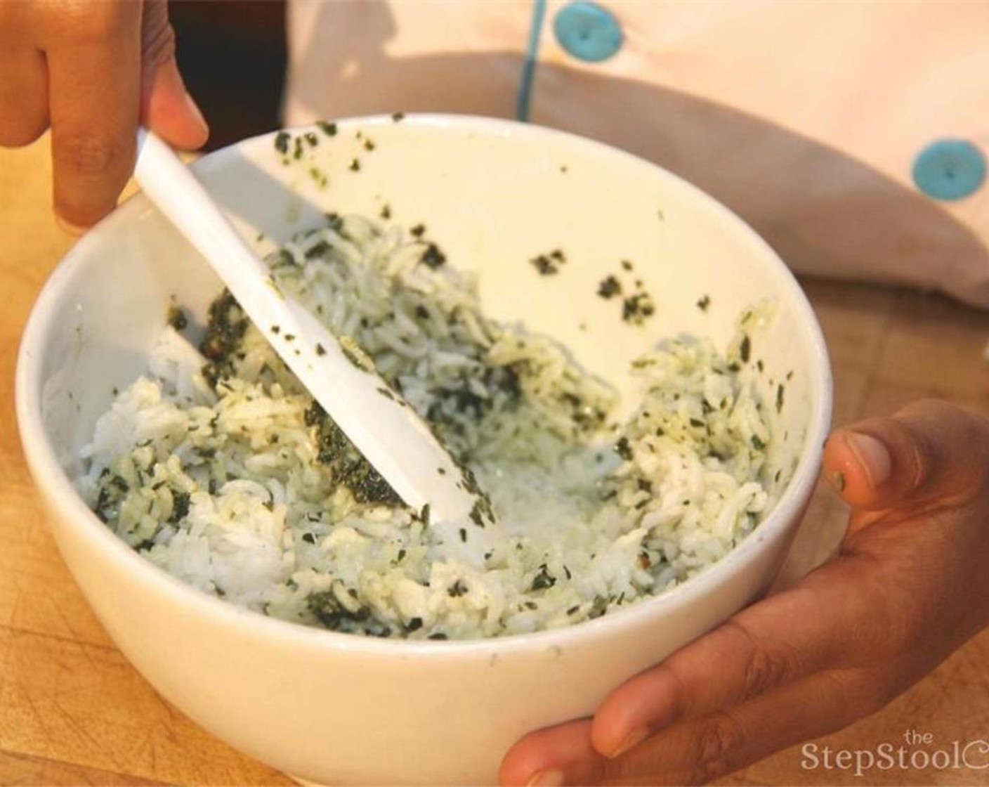 step 9 Mix the Basil Pesto (2 Tbsp) with the cooked rice.