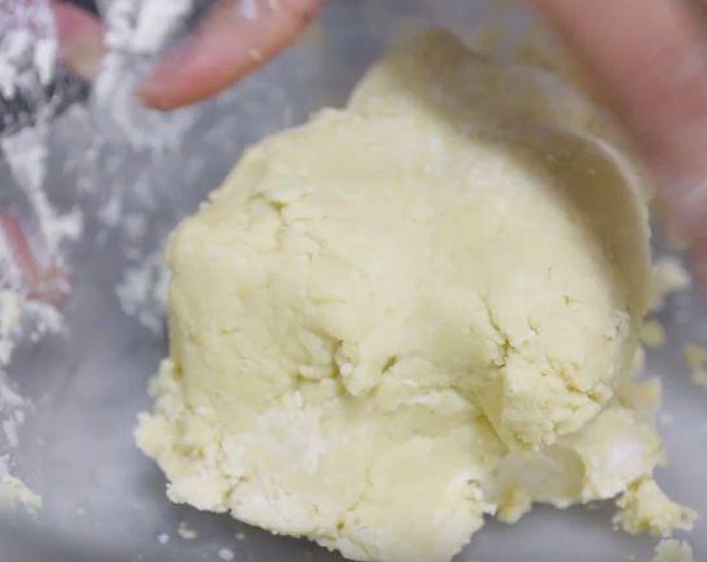 step 1 To make sweet pastry: in a bowl, cream Butter (1/2 cup), Granulated Sugar (4 Tbsp) until is light and fluffy. Add Farmhouse Eggs® Large Brown Egg (1) and mix to combine. Add All-Purpose Flour (1 1/3 cups) and Salt (1/4 tsp) and mix until it forms a ball.