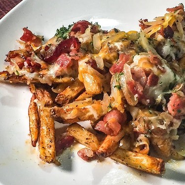 Homemade Air Fried Loaded Fries Recipe | SideChef