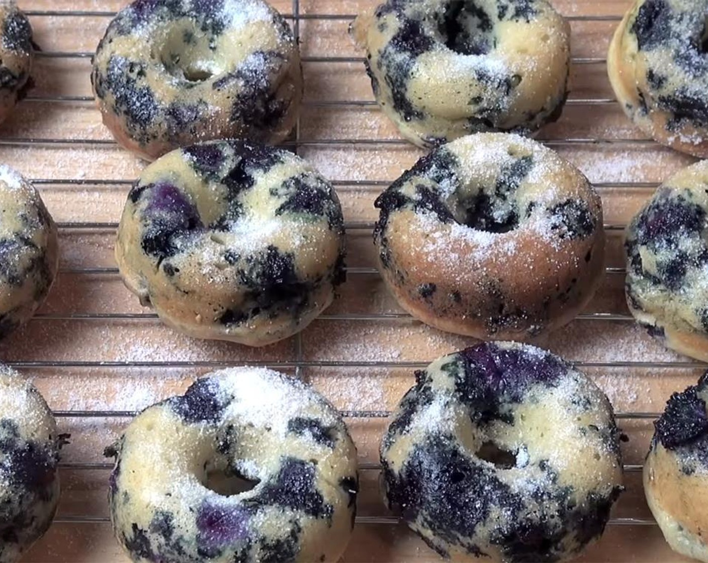 step 6 Let donuts sit in the tray for a few minutes and transfer to a wire rack. Enjoy warm or cooled completely with some Vanilla Sugar (to taste) on top.