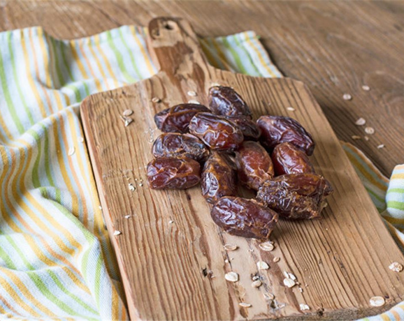 step 1 Remove pits from Medjool Dates (12).  Pulse dates and Pecans (1 cup) in food processor until chopped medium fine.