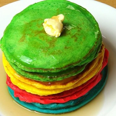 Rainbow Pancakes Recipe | SideChef