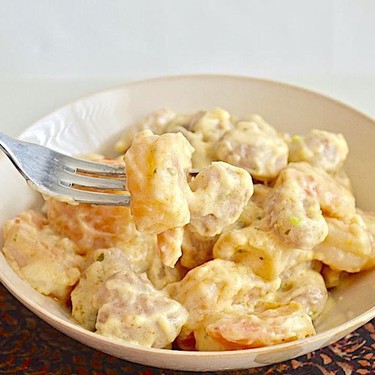 Parmesan Cream Shrimp Pasta Recipe | SideChef