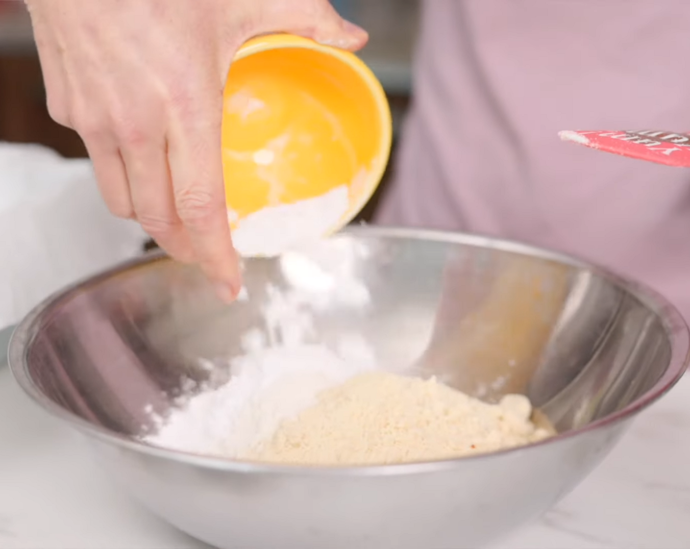 step 2 In a large bowl, combine Almond Flour (2 cups), Arrowroot Starch (1/4 cup), Coconut Flour (3 Tbsp), Baking Soda (1 tsp), Baking Powder (1 tsp), Ground Flaxseed (2 Tbsp), and Sea Salt (1/2 tsp).