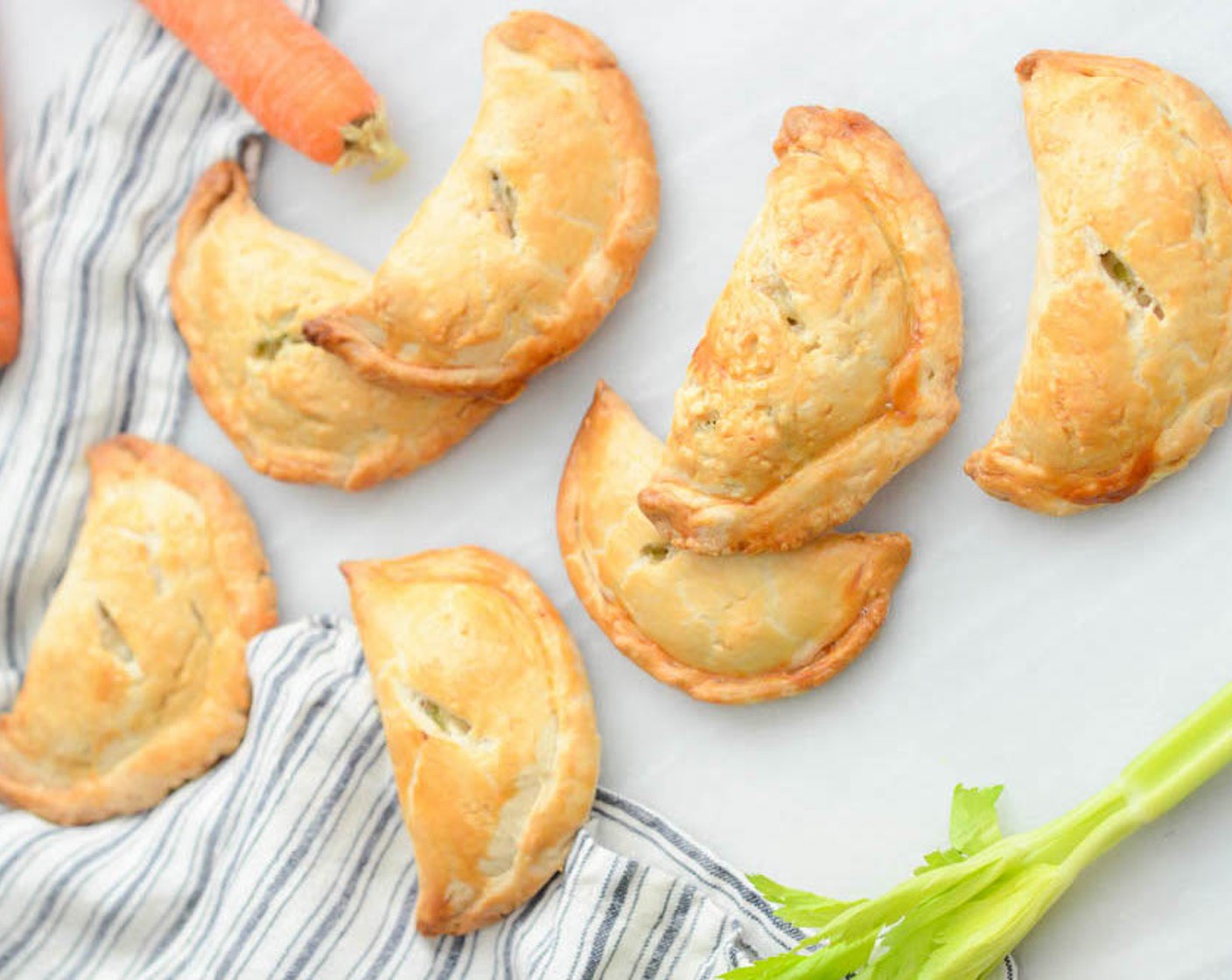 Healthier Chicken Pot Pie Pockets