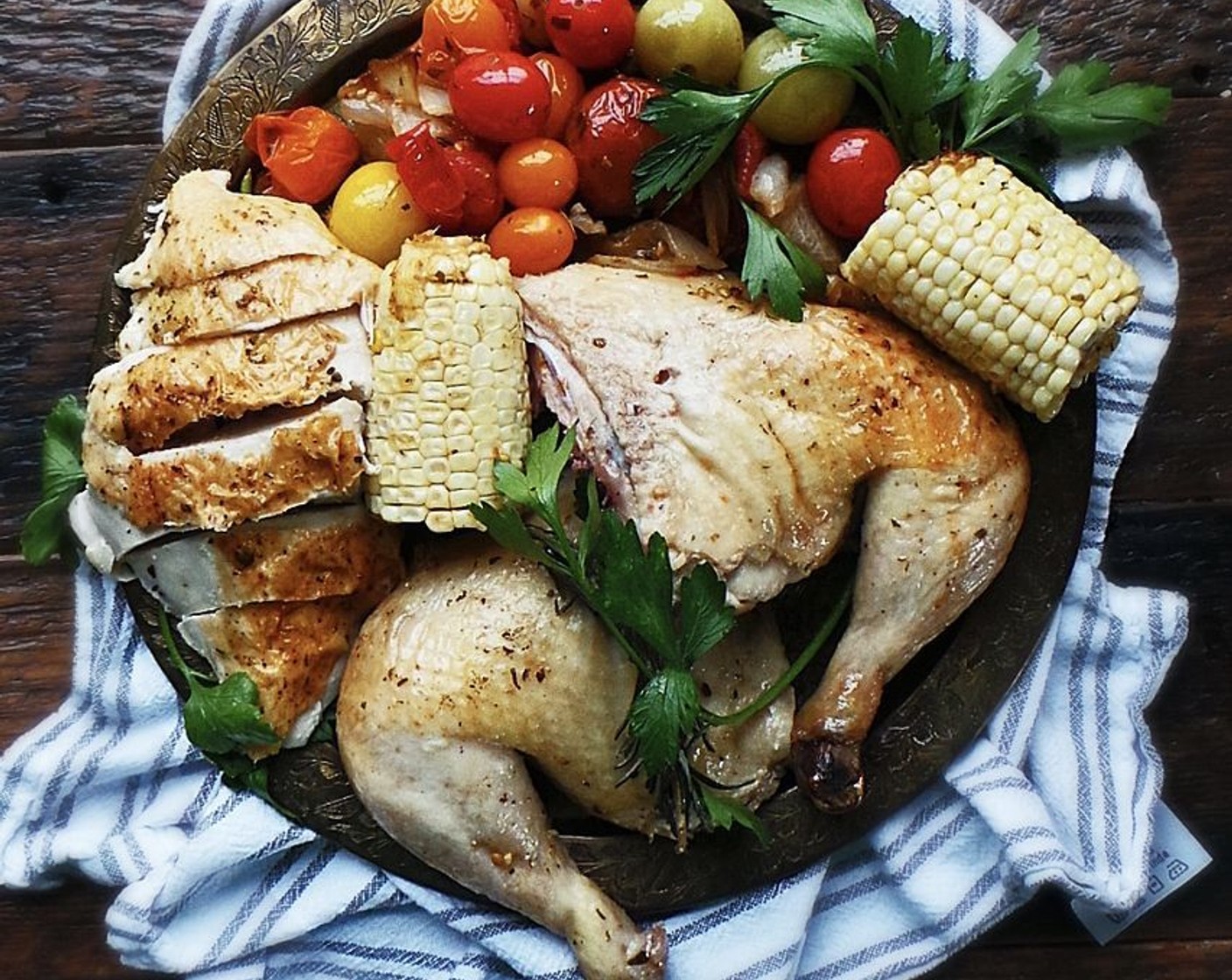 Whole Roast Summer Chicken