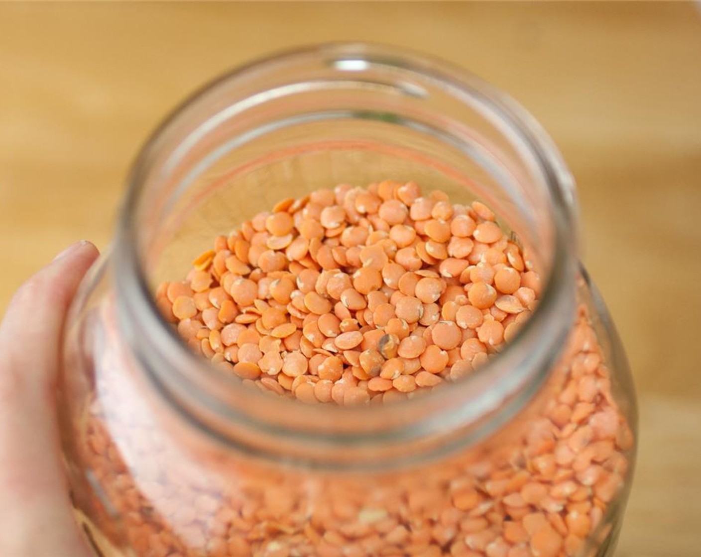 step 1 In a large soup pot, combine the Red Lentils (1 1/2 cups) and Vegetable Broth (5 cups), and bring to a boil over low heat, stirring occasionally. Once boiling, reduce to a simmer and allow to cook for about 20 minutes, or until tender.