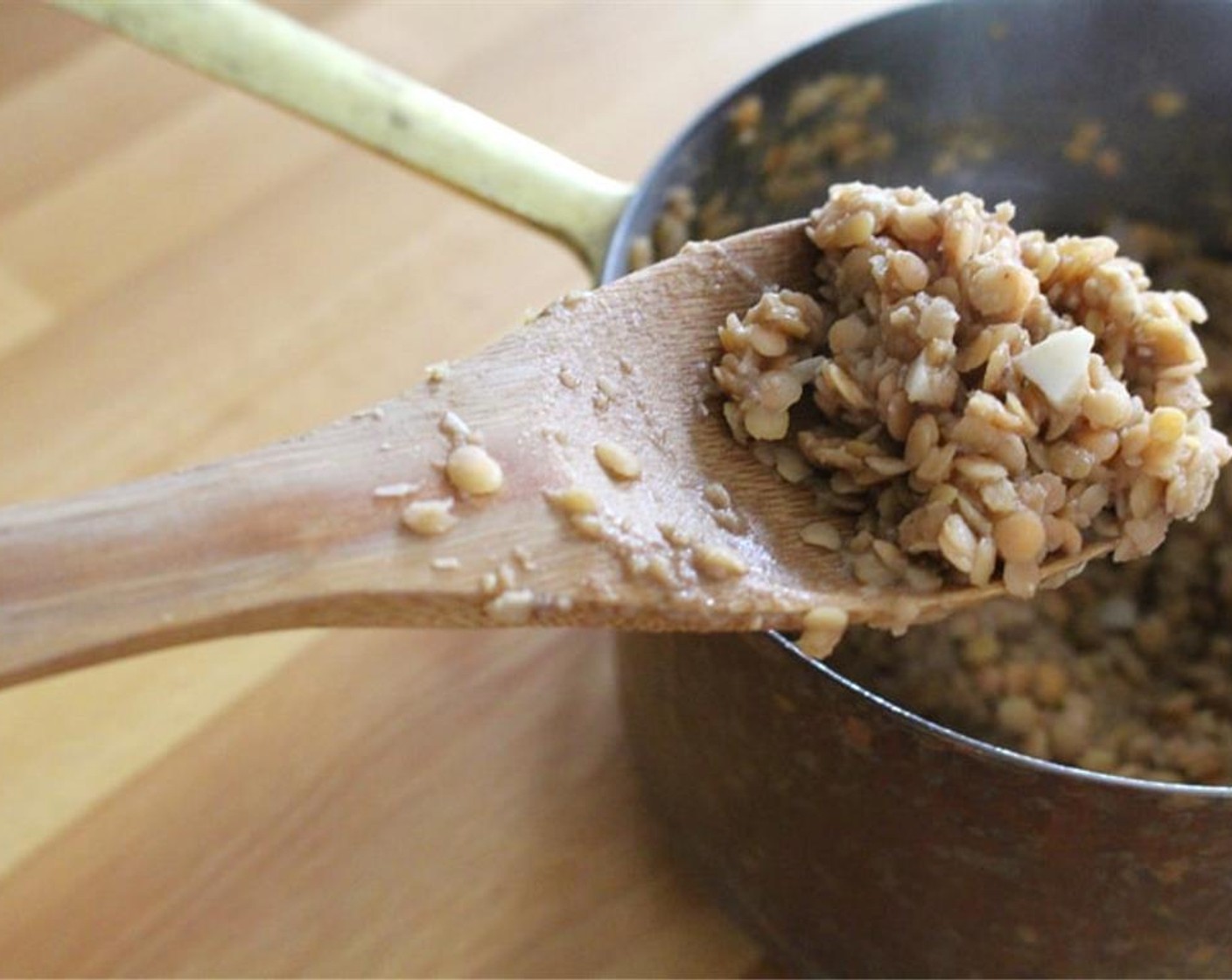 step 1 Reheat Lentils (1 cup) until they are hot.