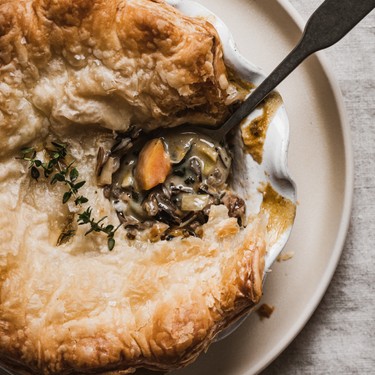 Mushroom and Wild Rice Pot Pies Recipe | SideChef