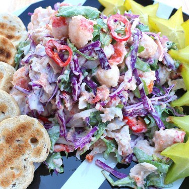 Arugula & Crab Salad In Yogurt Dressing Recipe | SideChef
