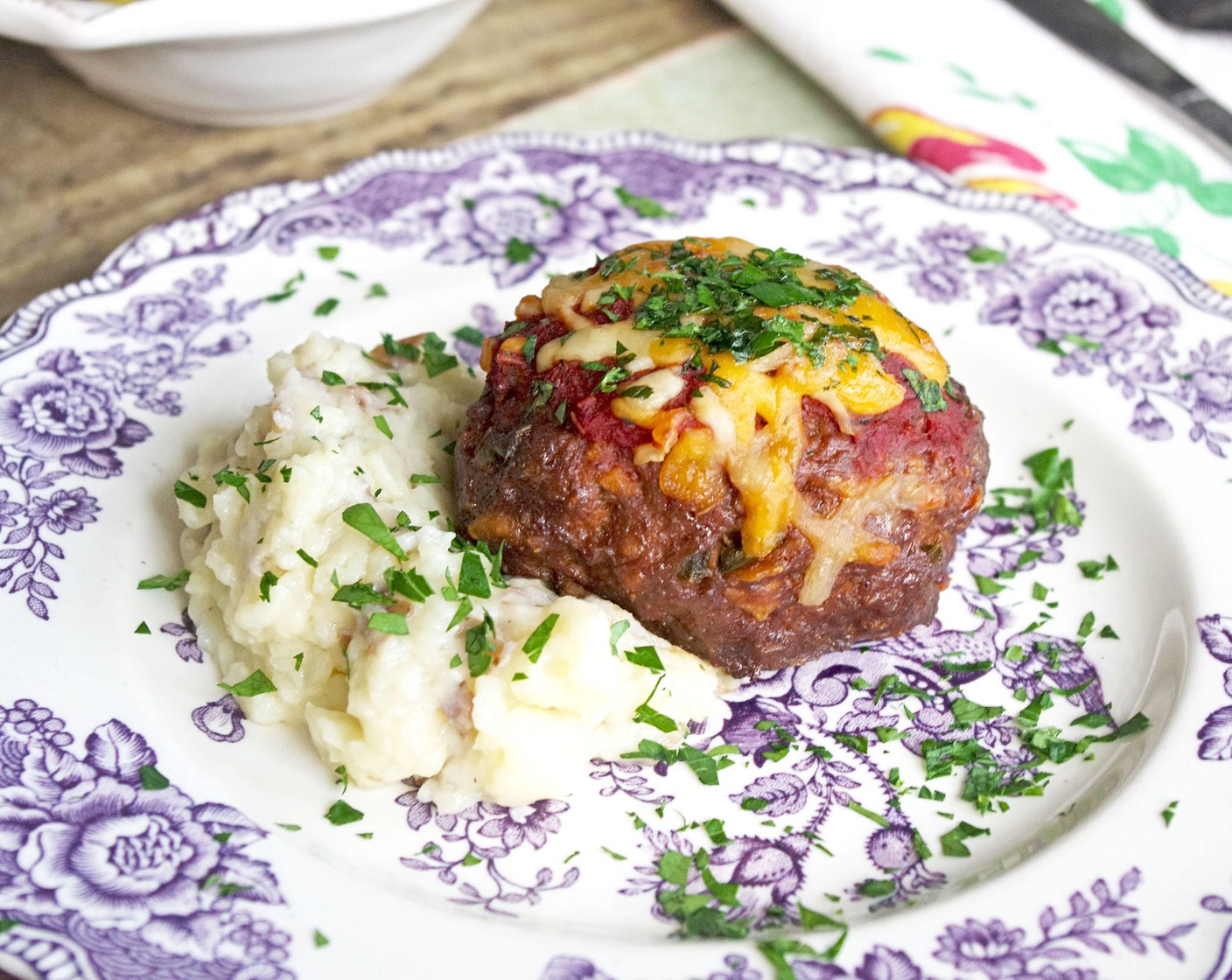 Mini Mexican Meatloaves with Smashed Red Potatoes