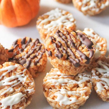 Pumpkin Spice Rice Krispie Treat Bites Recipe | SideChef