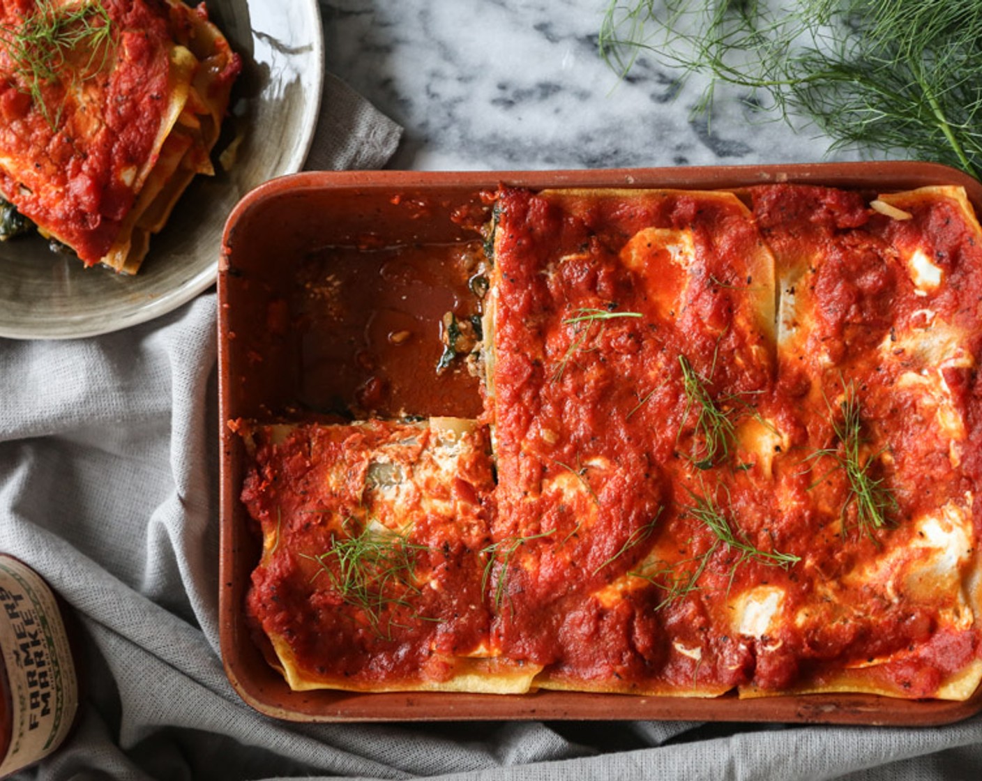 Greek Lasagna with Lamb, Fennel and Chard (Gluten-Free)