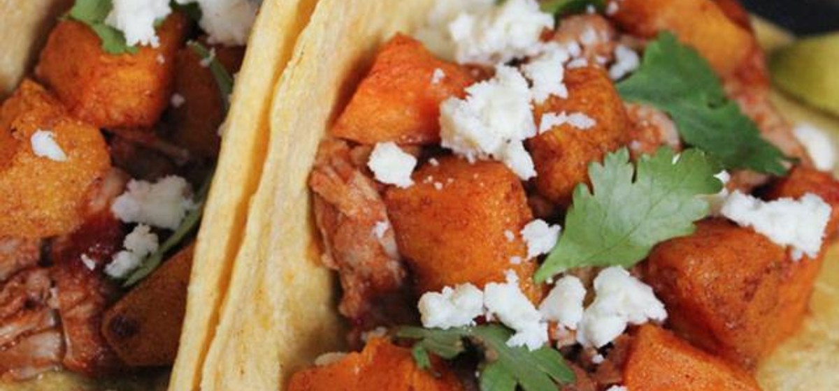 Chipotle Pork Tenderloin & Butternut Squash Tacos Recipe | SideChef