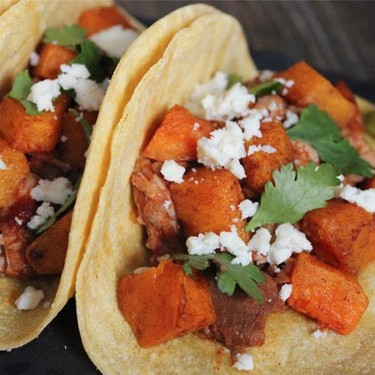 Chipotle Pork Tenderloin & Butternut Squash Tacos Recipe | SideChef