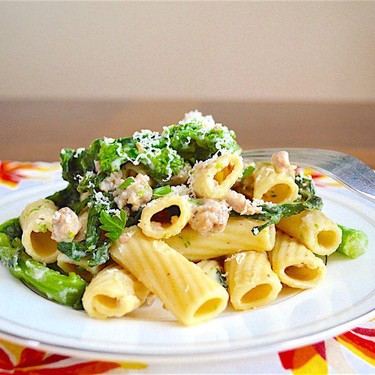 Spicy Sausage and Broccoli Rabe Rigatoni Recipe | SideChef