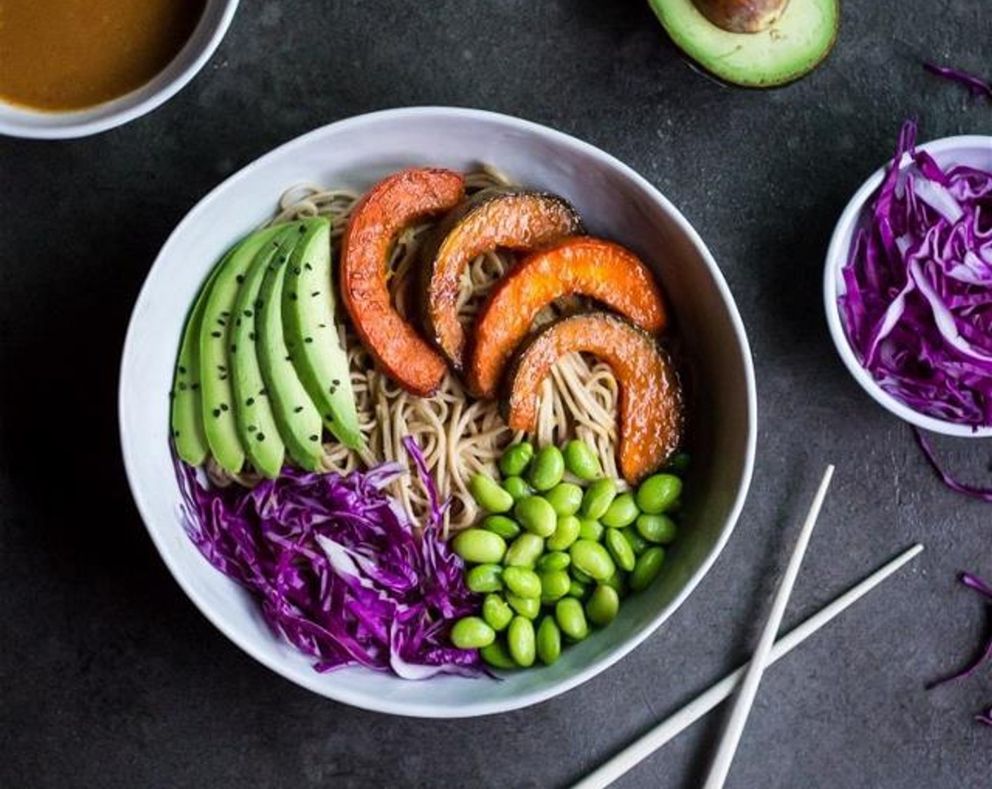 Miso Roasted Kabocha Soba Bowls