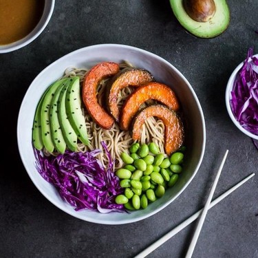 Miso Roasted Kabocha Soba Bowls Recipe | SideChef