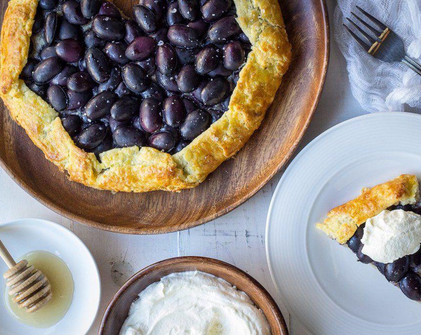 Halva and Grape Galette