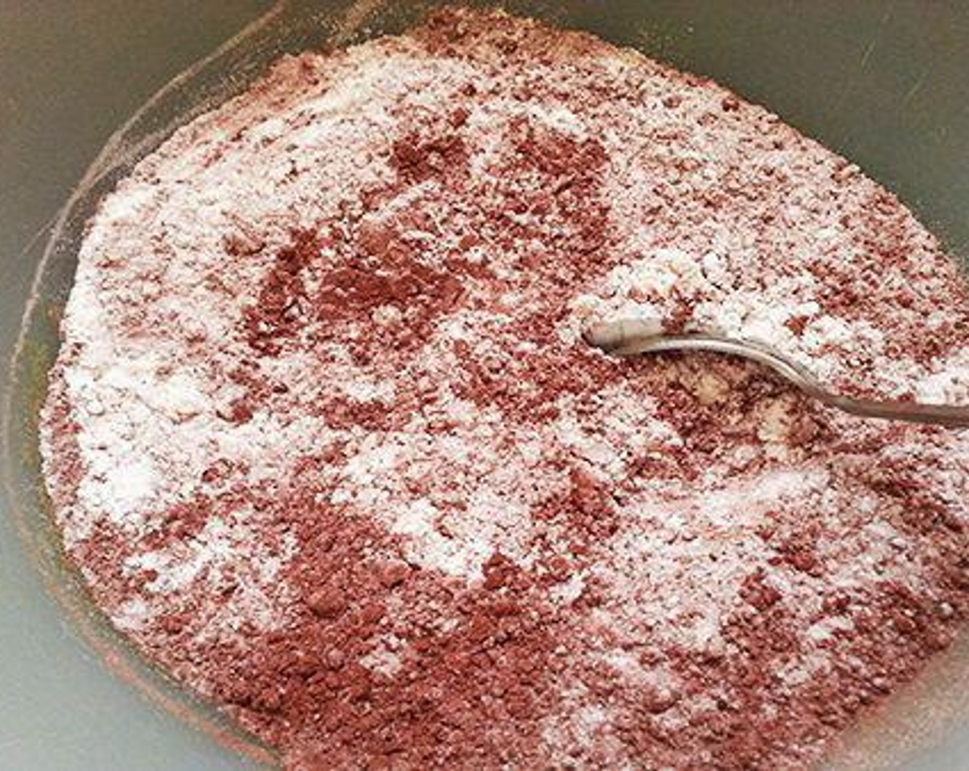 step 2 Mash Bananas (3) using a fork. Combine All-Purpose Flour (1 1/2 cups), Unsweetened Cocoa Powder (1/2 cup), Baking Powder (1 tsp), and Baking Soda (1/2 tsp). Sieve the mix and keep aside.