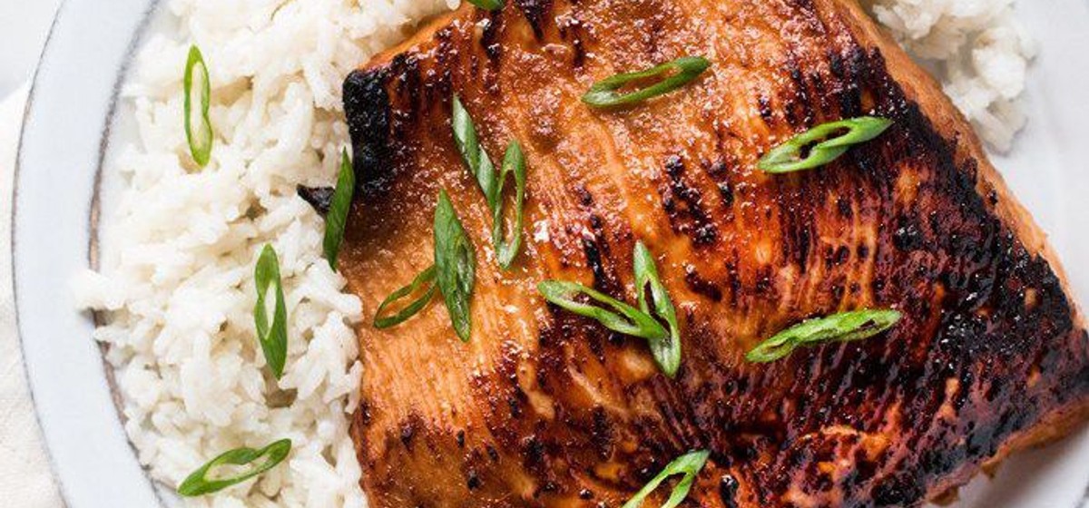 Miso Glazed Salmon with Coconut Rice Recipe | SideChef