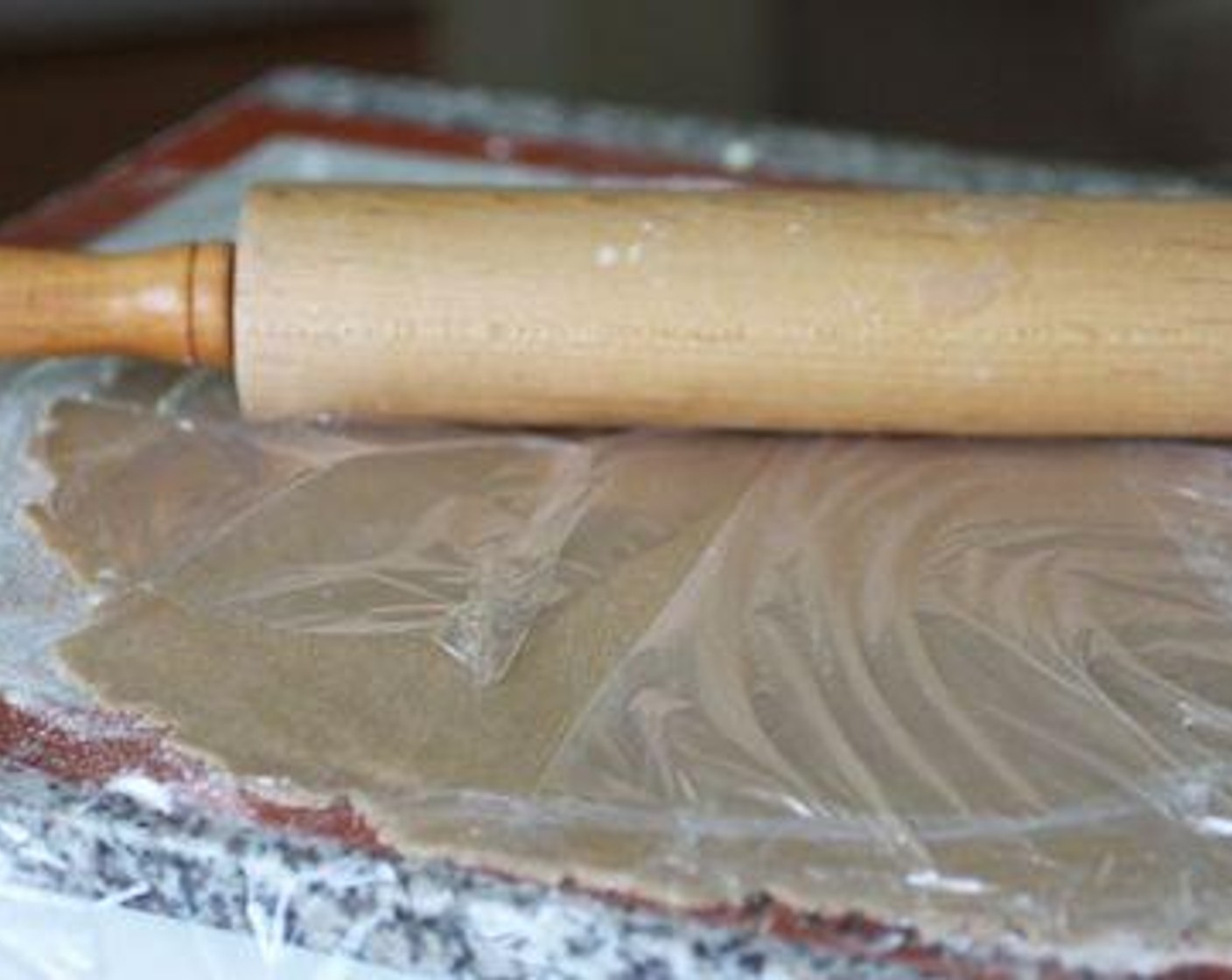 step 4 Once dough is the right consistency, pack it into a ball, then roll out.