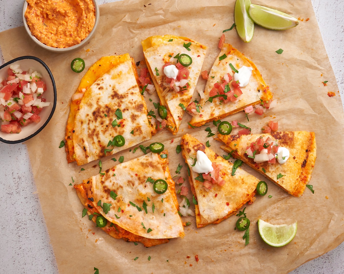 step 10 Transfer to a cutting board and cut into slices. Serve with Sour Cream (to taste) and Pico de Gallo (to taste) if desired.