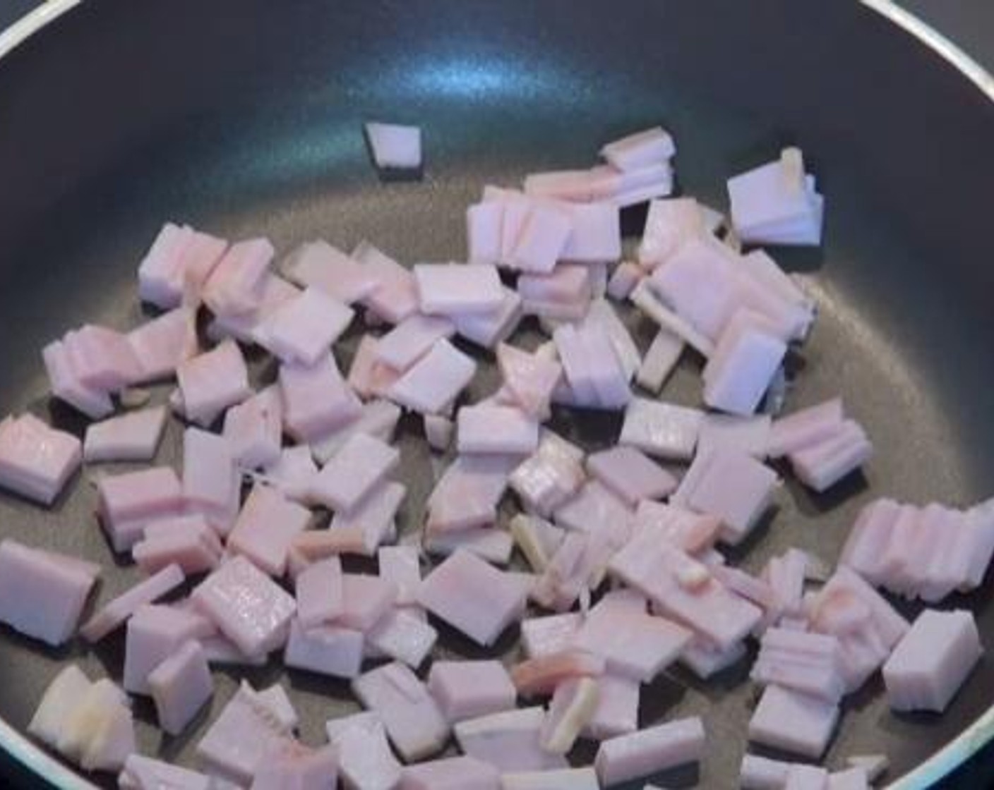 step 5 Fry the Bacon (2 slices) in a frying pan until it is nice and crispy.