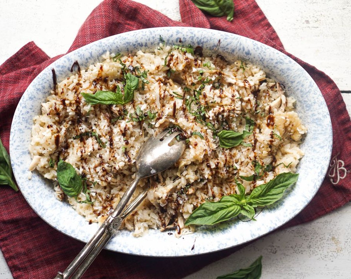 Roasted Balsamic Chicken Risotto