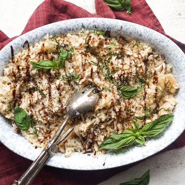 Roasted Balsamic Chicken Risotto Recipe | SideChef