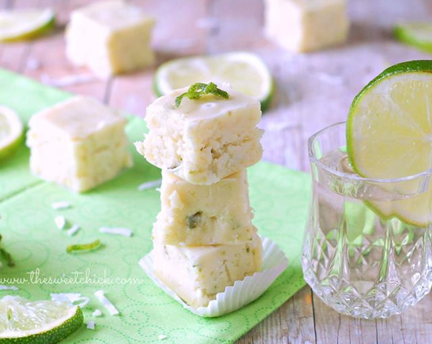 Tequila Lime Coconut Fudge