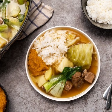 Beef Nilaga Stew with Pumpkin Eggplant Sauce Recipe | SideChef