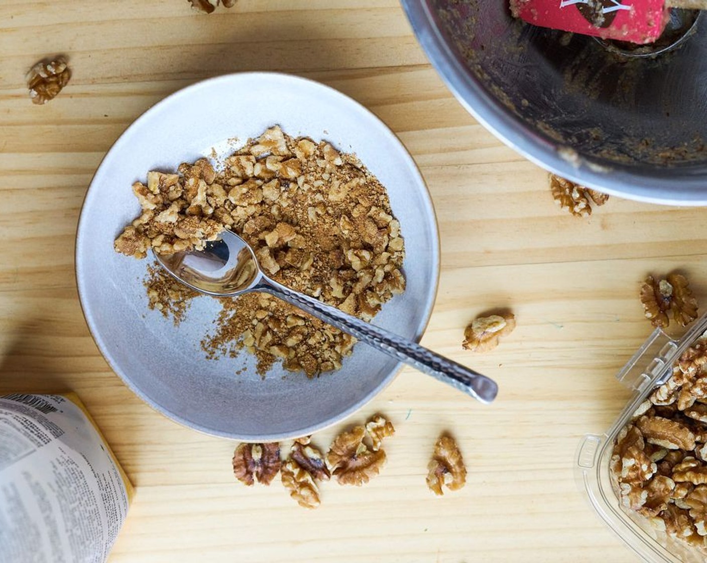 step 7 In a small bowl, combine Walnut (1/4 cup) and Coconut Sugar (1 Tbsp).