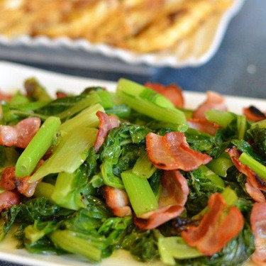 Bacon with Chinese Vegetables Recipe | SideChef