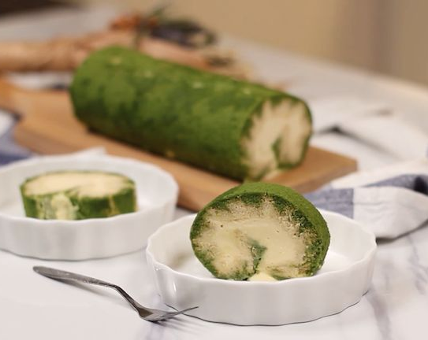 Matcha Hurricane Swiss Roll