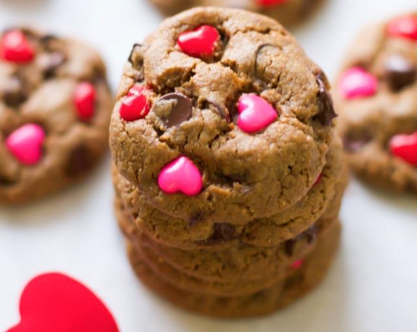 Valentine’s Day Gluten-Free Chocolate Chip Cookies