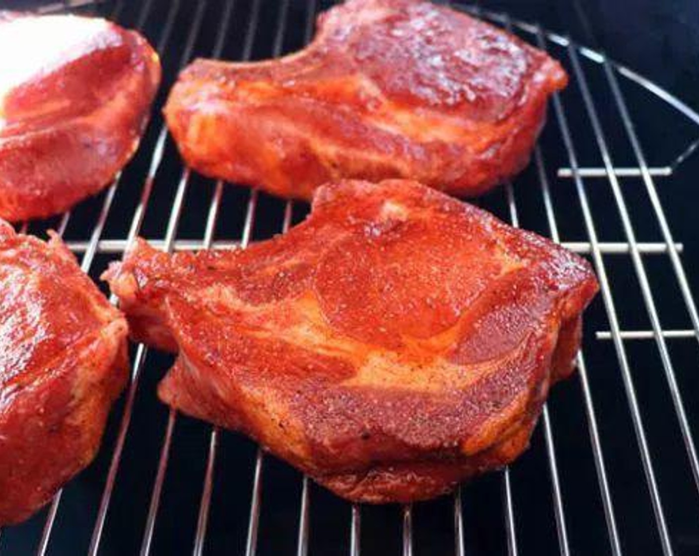 step 3 Place chops directly on grill grate and smoke until internal temp reaches 140 degrees F (60 degrees C) turning halfway​ through the ​cooking process.